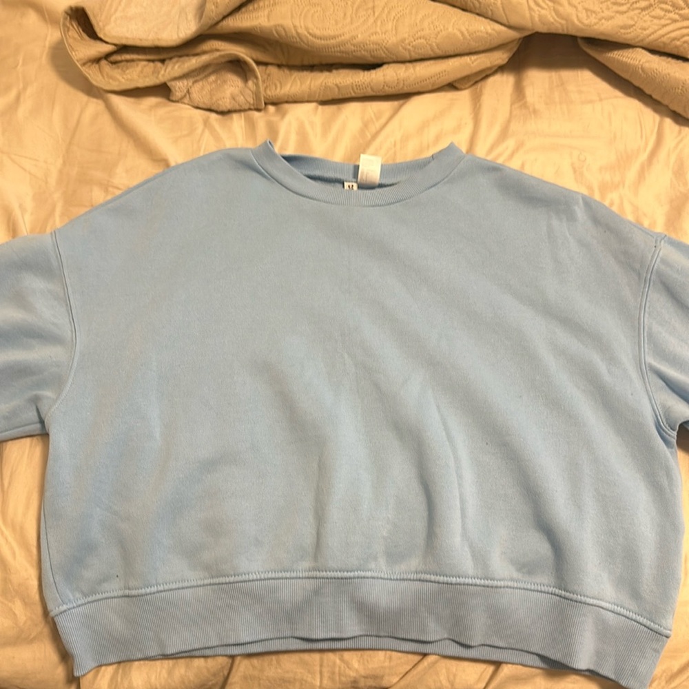 H&M comfy oversized sweater , baby blue , size S